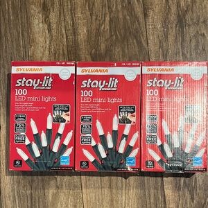 Sylvania Stay-Lit 100 LED Mini Lights - White
